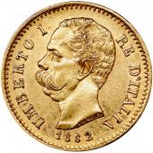 イタリア 1882年R　20リレ　ウンベルト金貨　EF極美品