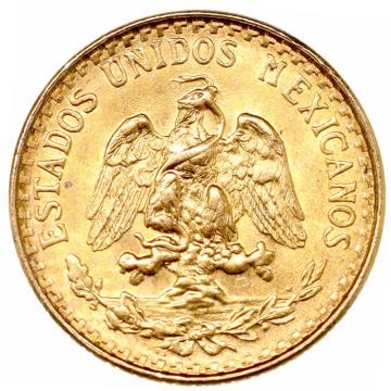 メキシコ　1945年Mo　2ペソ 金貨　メキシコシティミント　UNC　未使用