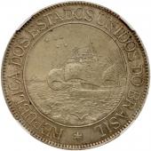 ブラジル 1900年 2000レイス  銀貨 ブラジル発見400年記念 限定発行20000枚　NGC UNC未使用