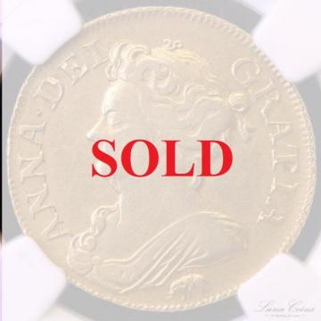 イギリス　1709年　アン女王　ギニー金貨Elephant and Caslte ミントマーク　希少タイプ　