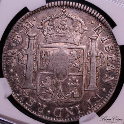 イギリス　ジョージ3世  1797-99年　カウンターマーク　バンクダラー銀貨 NGC XF45 極美品状態良好
