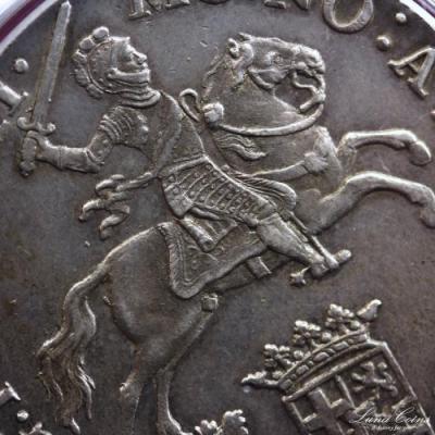 オランダ　1790年　馬上の騎士　デュカトン銀貨