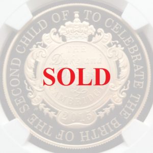 イギリス　2015年 5ポンド金貨エリザベス シャルロット誕生PR70DCAM