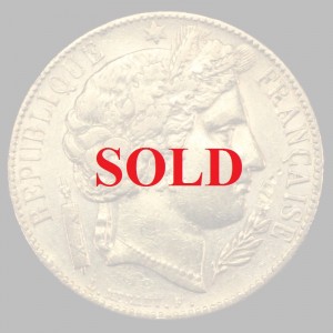 フランス1851年A　20フラン金貨　お求めやすい価格 入門用としてもOK