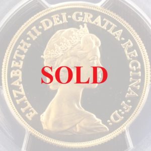 イギリス 1983年銘 2ポンド金貨 エリザベス PCGS PR69DCAM